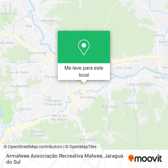 Armalwee Associação Recreativa Malwee mapa