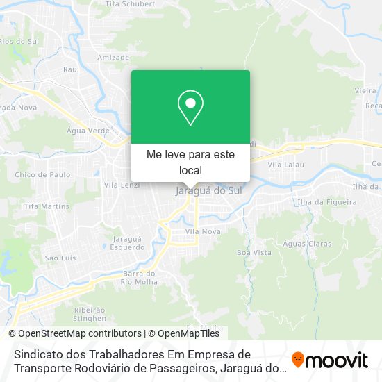 Sindicato dos Trabalhadores Em Empresa de Transporte Rodoviário de Passageiros mapa