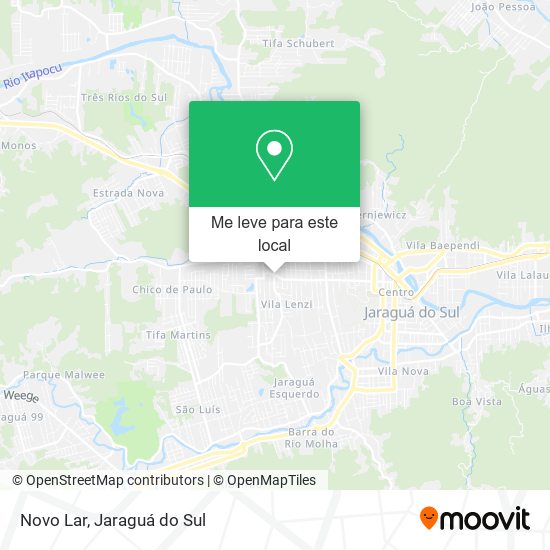 Novo Lar mapa