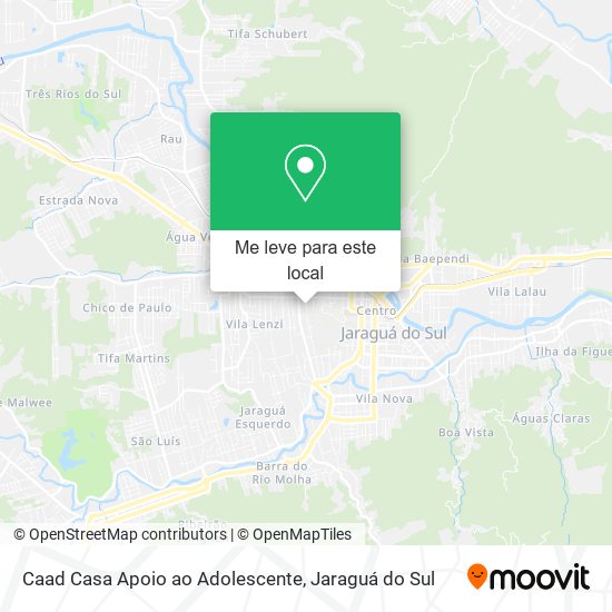 Caad Casa Apoio ao Adolescente mapa