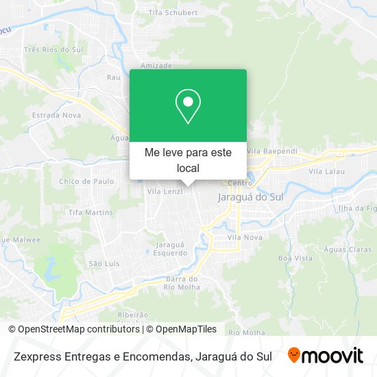 Zexpress Entregas e Encomendas mapa