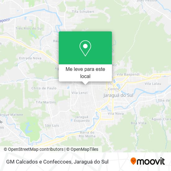 GM Calcados e Confeccoes mapa