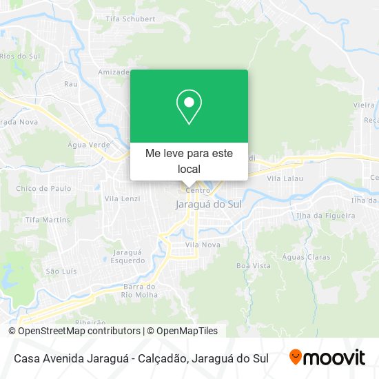 Casa Avenida Jaraguá - Calçadão mapa