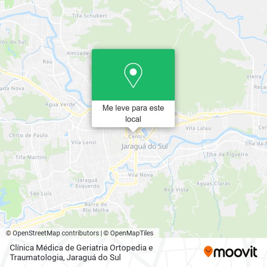 Clínica Médica de Geriatria Ortopedia e Traumatologia mapa