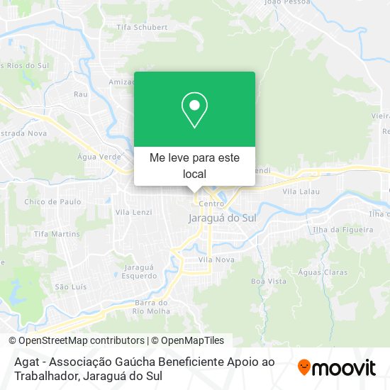 Agat - Associação Gaúcha Beneficiente Apoio ao Trabalhador mapa