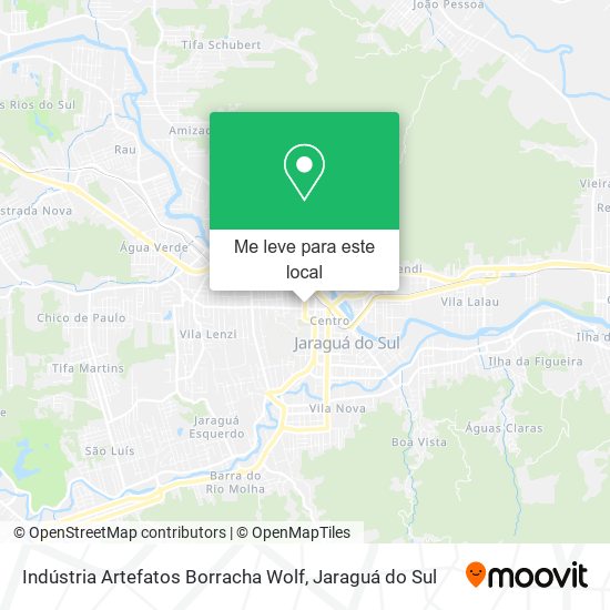 Indústria Artefatos Borracha Wolf mapa