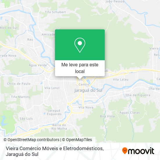 Vieira Comércio Móveis e Eletrodomésticos mapa