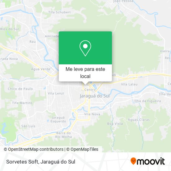 Sorvetes Soft mapa