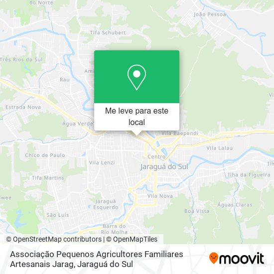 Associação Pequenos Agricultores Familiares Artesanais Jarag mapa