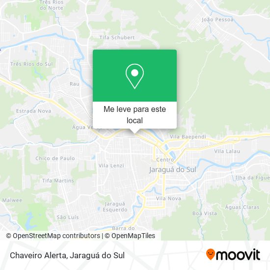 Chaveiro Alerta mapa