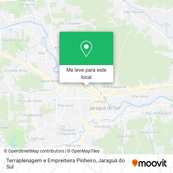 Terraplenagem e Empreiteira Pinheiro mapa