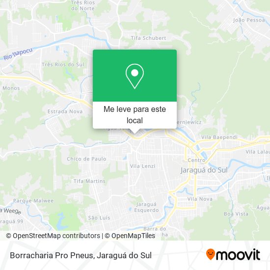 Borracharia Pro Pneus mapa