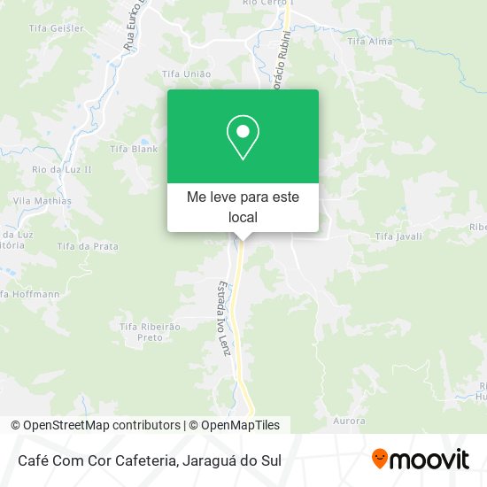 Café Com Cor Cafeteria mapa