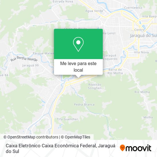 Caixa Eletrônico Caixa Econômica Federal mapa