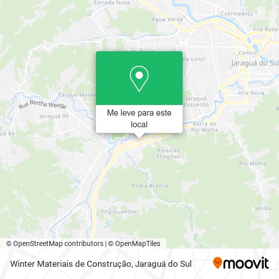 Winter Materiais de Construção mapa