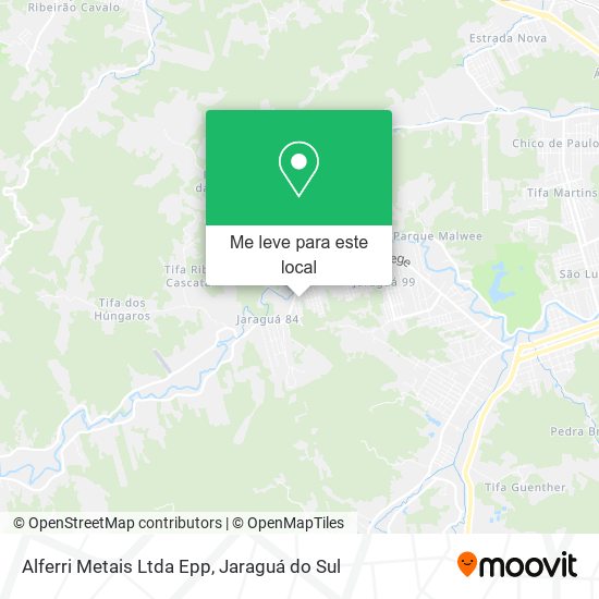 Alferri Metais Ltda Epp mapa