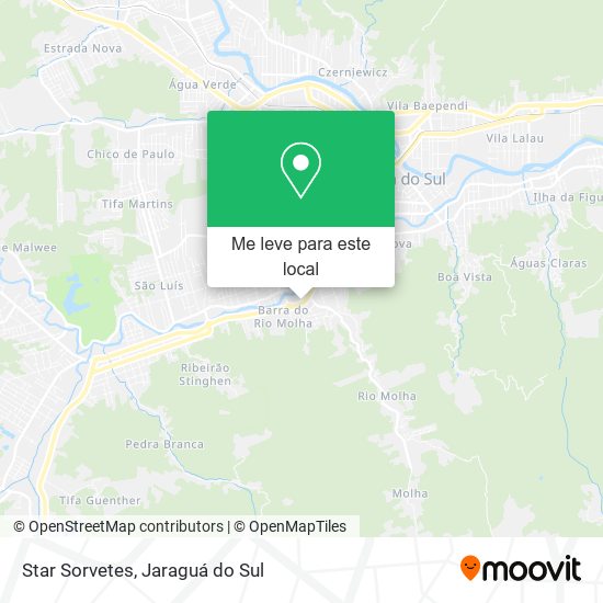 Star Sorvetes mapa