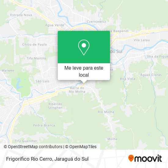 Frigorífico Rio Cerro mapa