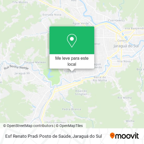 Esf Renato Pradi Posto de Saúde mapa