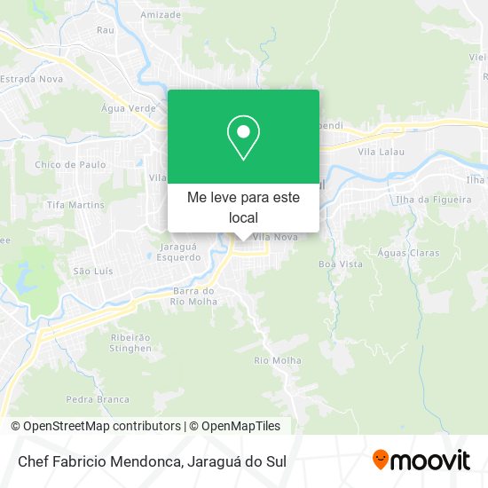 Chef Fabricio Mendonca mapa