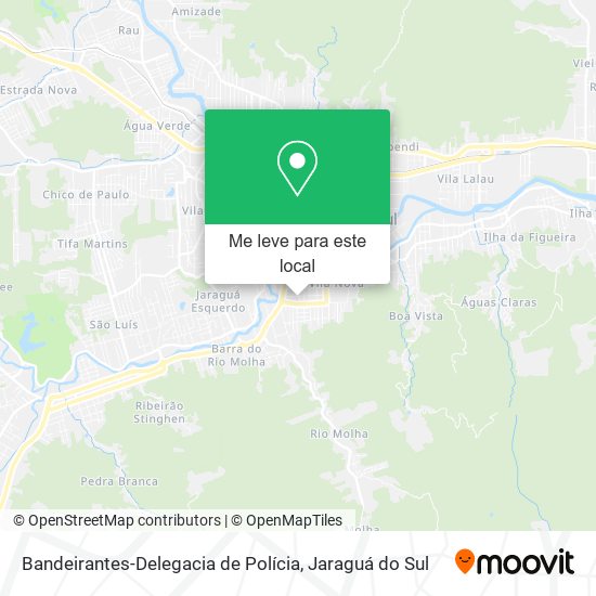 Bandeirantes-Delegacia de Polícia mapa