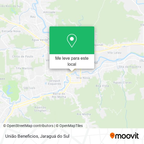 União Beneficios mapa