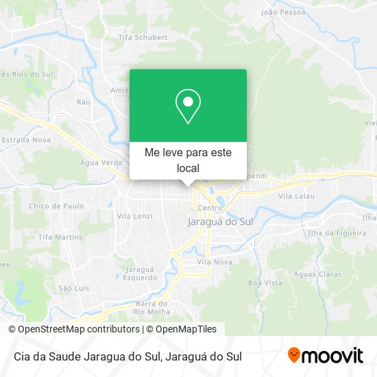 Cia da Saude Jaragua do Sul mapa