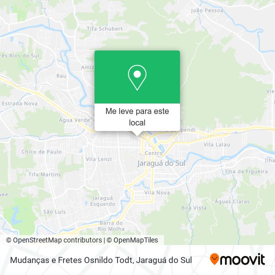 Mudanças e Fretes Osnildo Todt mapa