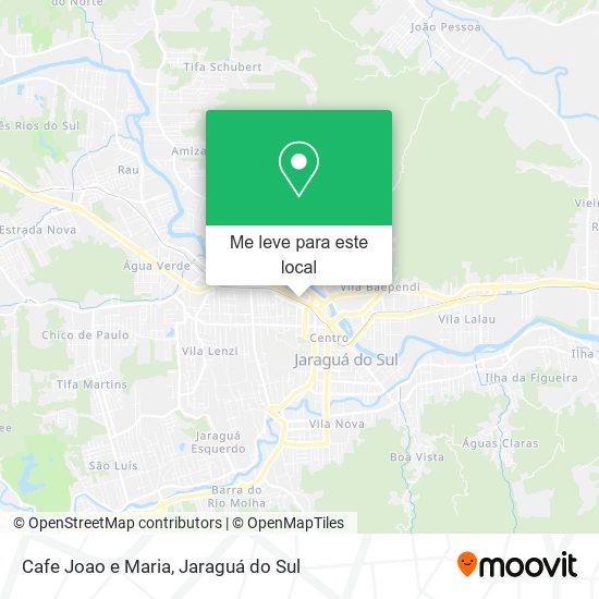 Cafe Joao e Maria mapa