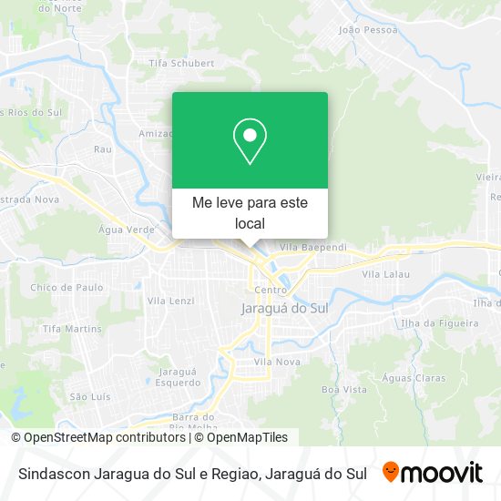 Sindascon Jaragua do Sul e Regiao mapa