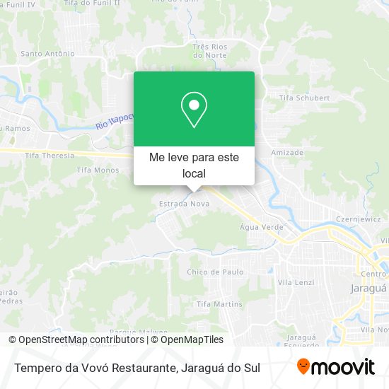 Tempero da Vovó Restaurante mapa