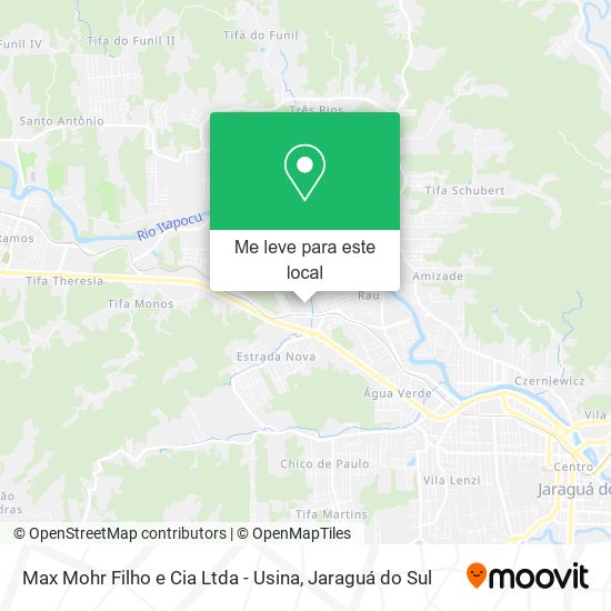Max Mohr Filho e Cia Ltda - Usina mapa