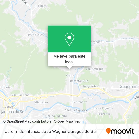 Jardim de Infância João Wagner mapa