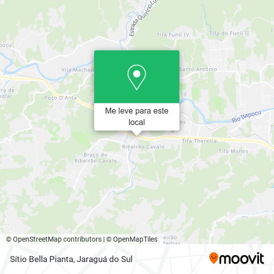 Sítio Bella Pianta mapa