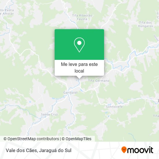 Vale dos Cães mapa