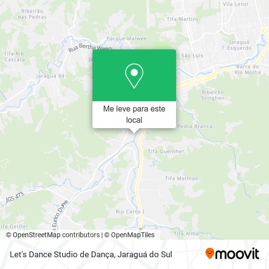 Let's Dance Studio de Dança mapa