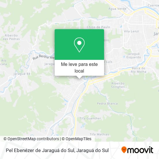 Pel Ebenézer de Jaraguá do Sul mapa