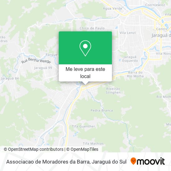Associacao de Moradores da Barra mapa