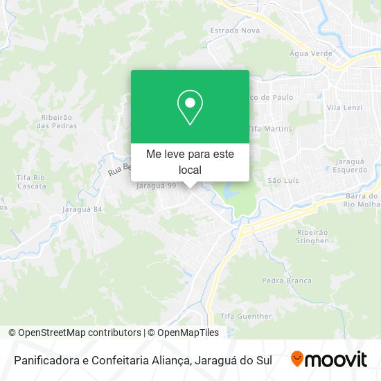 Panificadora e Confeitaria Aliança mapa