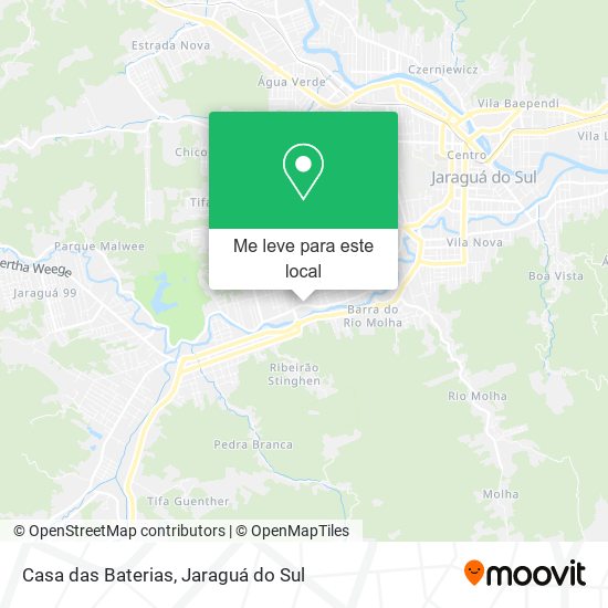 Casa das Baterias mapa