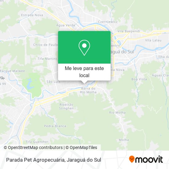 Parada Pet Agropecuária mapa