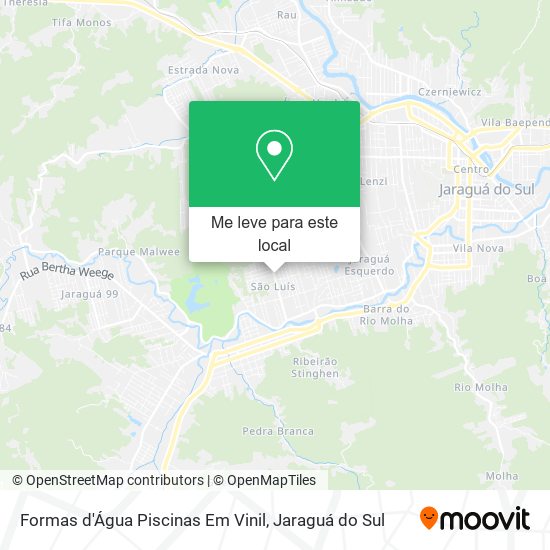 Formas d'Água Piscinas Em Vinil mapa