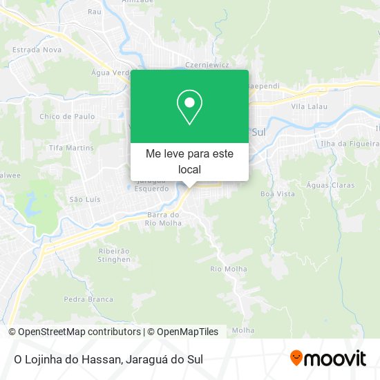 O Lojinha do Hassan mapa