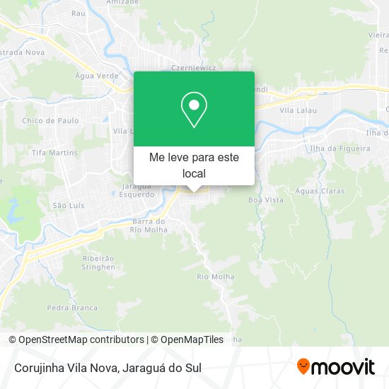 Corujinha Vila Nova mapa