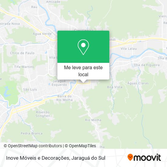 Inove Móveis e Decorações mapa