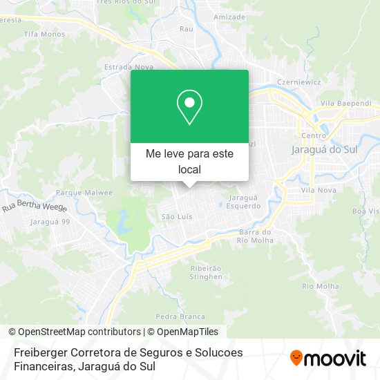 Freiberger Corretora de Seguros e Solucoes Financeiras mapa