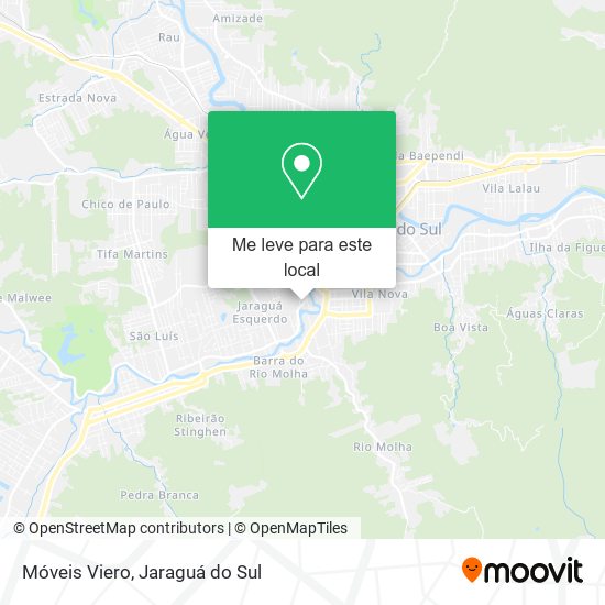 Móveis Viero mapa