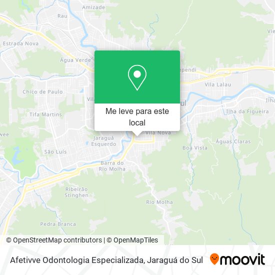 Afetivve Odontologia Especializada mapa