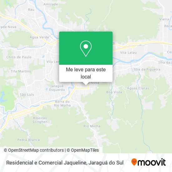 Residencial e Comercial Jaqueline mapa