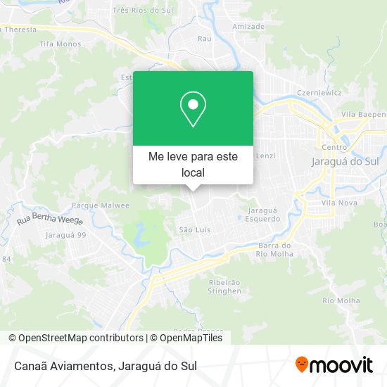 Canaã Aviamentos mapa